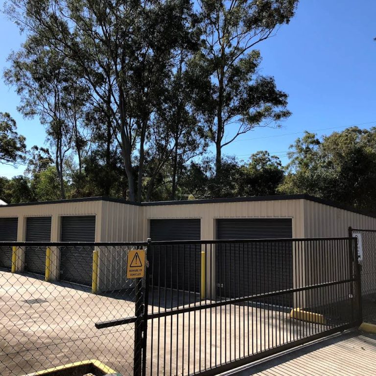 J&L Storage Solutions facility exterior with secure gated access Mount Cotton